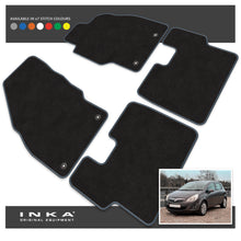 Load image into Gallery viewer, Vauxhall Corsa D Front & Rear Premium Tailored Carpet Mat Set with 7x Stitch Colours Fits MY07 to MY14