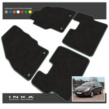 Load image into Gallery viewer, Vauxhall Corsa D Front & Rear Premium Tailored Carpet Mat Set with 7x Stitch Colours Fits MY07 to MY14
