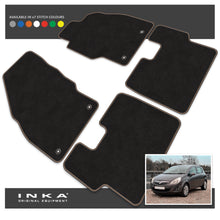 Load image into Gallery viewer, Vauxhall Corsa D Front & Rear Premium Tailored Carpet Mat Set with 7x Stitch Colours Fits MY07 to MY14