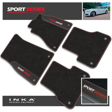 Load image into Gallery viewer, Audi A6 Tailored Car Mats (Front & Rear Set) with Premium Carpet & OEM Leatherette Fits MY 2011-2019