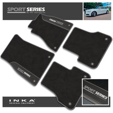Load image into Gallery viewer, Audi A6 Tailored Car Mats (Front & Rear Set) with Premium Carpet & OEM Leatherette Fits MY 2011-2019