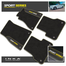 Load image into Gallery viewer, Audi A6 Tailored Car Mats (Front & Rear Set) with Premium Carpet & OEM Leatherette Fits MY 2011-2019