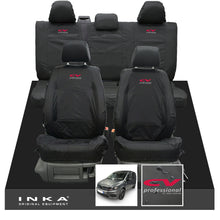 Load image into Gallery viewer, VW Caddy Kombi Maxi Life INKA Front & Rear Tailored Waterproof Seat Covers Black MY-2007-2019 (Choice of 7 Colours)