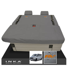 Load image into Gallery viewer, VW California Ocean/Coast/Beach/Surf Inka Fully Tailored Waterproof Seat Covers Grey Front & Rear With ISOFIX Fits T6.1 ,T6,T5.1 all model years fits with and without airbags
