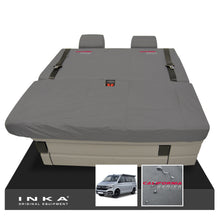 Load image into Gallery viewer, VW California Ocean/Coast/Beach/Surf Inka Fully Tailored Waterproof Seat Covers Grey Front & Rear With ISOFIX Fits T6.1 ,T6,T5.1 all model years fits with and without airbags