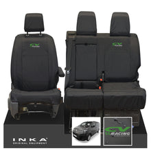 Load image into Gallery viewer, Citroen Dispatch INKA Front 1+2 Tailored Waterproof Seat Covers Black MY16 onwards