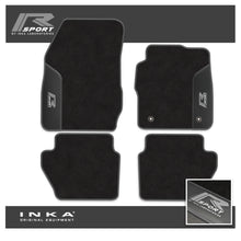 Load image into Gallery viewer, Ford Fiesta MK7 Tailored Car Mats (Front & Rear Set) with Premium Carpet & OEM Leatherette Fits MY11 to MY17