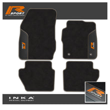 Load image into Gallery viewer, Ford Fiesta MK7 Tailored Car Mats (Front & Rear Set) with Premium Carpet & OEM Leatherette Fits MY11 to MY17