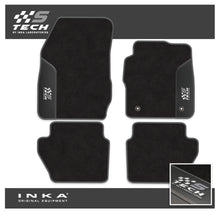 Load image into Gallery viewer, Ford Fiesta MK7 Tailored Car Mats (Front & Rear Set) with Premium Carpet & OEM Leatherette Fits MY11 to MY17