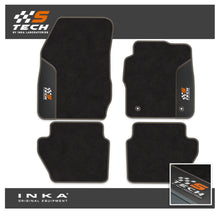 Load image into Gallery viewer, Ford Fiesta MK7 Tailored Car Mats (Front & Rear Set) with Premium Carpet & OEM Leatherette Fits MY11 to MY17