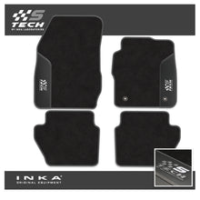 Load image into Gallery viewer, Ford Fiesta MK7 Tailored Car Mats (Front & Rear Set) with Premium Carpet & OEM Leatherette Fits MY11 to MY17