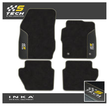 Load image into Gallery viewer, Ford Fiesta MK7 Tailored Car Mats (Front & Rear Set) with Premium Carpet & OEM Leatherette Fits MY11 to MY17