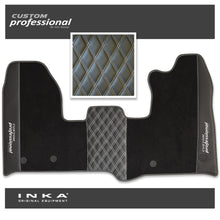 Load image into Gallery viewer, Ford Transit Custom INKA Custom Professional Bentley Leatherette Front Tailored Carpet Mat Black MY12-23