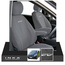 Load image into Gallery viewer, W447 Mercedes Benz Vito V-Class INKA Front 1+1 Tailored Waterproof Seat Covers Grey MY-15-20