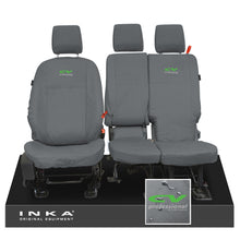 Load image into Gallery viewer, Ford Transit Connect INKA Front Set 1+2 Tailored Waterproof Seat Covers Grey MY13-24