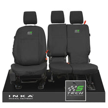 Load image into Gallery viewer, Ford Transit Connect INKA Front Set 1+2 Tailored Waterproof Seat Covers Black MY13-24