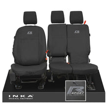 Load image into Gallery viewer, Ford Transit Connect INKA Front Set 1+2 Tailored Waterproof Seat Covers Black MY13-24