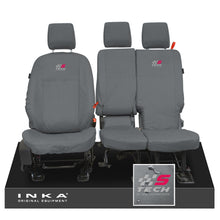 Load image into Gallery viewer, Ford Transit Connect INKA Front Set 1+2 Tailored Waterproof Seat Covers Grey MY13-24
