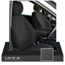 Load image into Gallery viewer, New Model Land Rover Defender L663 MY20 onwards Front Pair INKA Waterproof Seat Covers FITS-90, 110 & 130 Derivatives