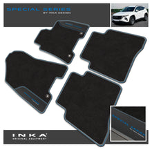 Load image into Gallery viewer, Hyundai Tucson Car Mats (Front & Rear Set) with Premium Carpet & OEM Leatherette Fits MY 15-19