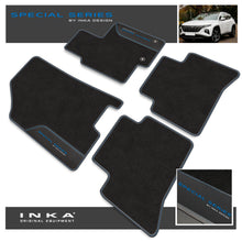 Load image into Gallery viewer, Hyundai Tucson MHEV Car Mats (Front & Rear Set) with Premium Carpet & OEM Leatherette Fits MY20 Onwards