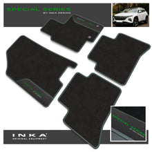 Load image into Gallery viewer, Hyundai Tucson MHEV Car Mats (Front & Rear Set) with Premium Carpet & OEM Leatherette Fits MY20 Onwards