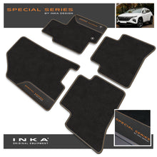 Load image into Gallery viewer, Hyundai Tucson MHEV Car Mats (Front & Rear Set) with Premium Carpet & OEM Leatherette Fits MY20 Onwards
