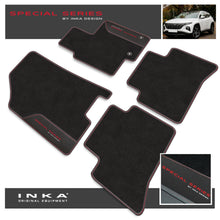 Load image into Gallery viewer, Hyundai Tucson MHEV Car Mats (Front & Rear Set) with Premium Carpet & OEM Leatherette Fits MY20 Onwards