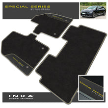 Load image into Gallery viewer, Kia EV6 Car Mats (Front & Rear Set) with Premium Carpet & OEM Leatherette Fits MY 2021 Onwards