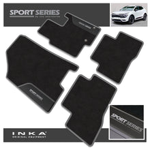 Load image into Gallery viewer, Kia Sportage Hybrid Car Mats (Front & Rear Set) with Premium Carpet & OEM Leatherette Fits MY 2022 Onwards