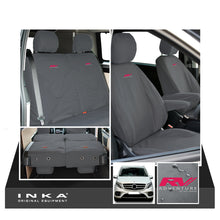Load image into Gallery viewer, Mercedes Benz Marco Polo V-Class W447 INKA Full Set Front & Rear Tailored Waterproof Seat Covers Grey MY-2014 Onwards