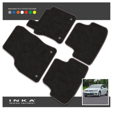 Load image into Gallery viewer, VW Golf MK7 Front & Rear Tailored Carpet Mat Set with 7x Stitch Colours Fits MY13 to MY19