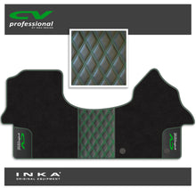 Load image into Gallery viewer, Mercedes Benz Sprinter INKA CV Professional Bentley Leatherette Front Tailored Carpet Mat Black MY18 To Present