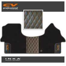 Load image into Gallery viewer, Mercedes Benz Sprinter INKA CV Professional Bentley Leatherette Front Tailored Carpet Mat Black MY18 To Present
