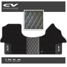 Load image into Gallery viewer, Mercedes Benz Sprinter INKA CV Professional Bentley Leatherette Front Tailored Carpet Mat Black MY18 To Present
