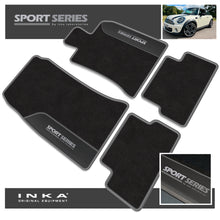 Load image into Gallery viewer, MINI Cooper R56 Tailored Car Mats (Front & Rear Set) with Premium Carpet & OEM Leatherette Fits MY 2007-2013