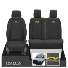 Load image into Gallery viewer, New Mercedes Benz Sprinter INKA Front Set Tailored Waterproof Seat Covers Black MY18 to Present Fits All Derivatives Choice of 7 Colours