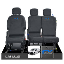 Load image into Gallery viewer, Peugeot Partner MK2 Front Inka Fully Tailored Waterproof Seat Covers Black MY08-17