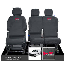 Load image into Gallery viewer, Peugeot Partner MK2 Front Inka Fully Tailored Waterproof Seat Covers Black MY08-17
