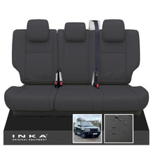 Load image into Gallery viewer, Range Rover SPORT L320 MK1 Rear Tailored Waterproof Seat Covers with Center Armrest Black MY05-13