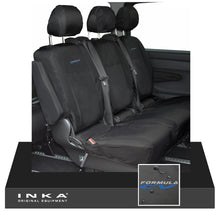 Load image into Gallery viewer, INKA Mercedes Benz Vito , V Class W447 Rear Crew Cab Waterproof Seat Covers Black (Choice of 7 Colours)