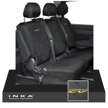 Load image into Gallery viewer, INKA Mercedes Benz Vito , V Class W447 Rear Crew Cab Waterproof Seat Covers Black (Choice of 7 Colours)