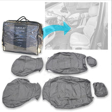 Load image into Gallery viewer, Jaguar F-PACE X761 Front & Rear Tailored Waterproof Seat Covers Grey MY16-20 With Logos