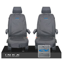 Load image into Gallery viewer, VW Transporter T6.1,T6,T5.1 INKA Front 1+1 Tailored Waterproof Seat Covers Grey