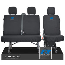 Load image into Gallery viewer, VW Transporter T6.1, T6 INKA Rear Set 2+1 Tailored Waterproof Seat Covers Black