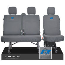 Load image into Gallery viewer, VW Transporter T6.1, T6 INKA Rear Set 2+1 Tailored Waterproof Seat Covers Grey