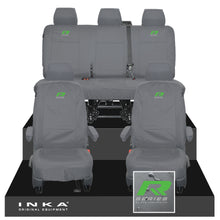 Load image into Gallery viewer, VW Transporter T6.1, T6, T5.1 INKA Front & Rear Tailored Waterproof Seat Covers Grey MY 10-24