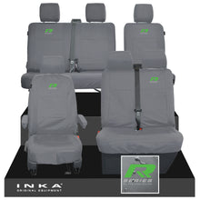 Load image into Gallery viewer, VW Transporter T6.1, T6, T5.1 Front 1+2 & Rear 2+1 Tailored Waterproof Seat Covers Grey MY-10-24