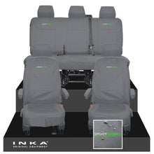 Load image into Gallery viewer, VW Transporter T6.1, T6, T5.1 INKA Front & Rear Tailored Waterproof Seat Covers Grey MY 10-24