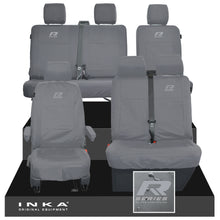 Load image into Gallery viewer, VW Transporter T6.1, T6, T5.1 Front 1+2 & Rear 2+1 Tailored Waterproof Seat Covers Grey MY-10-24